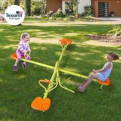 Kids Seesaw Playground Equipment Swivel Teeter Totter with 360 Degree Rotating,