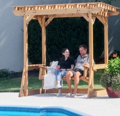 PERGOLA SWING 100% Cedar Adult Family Swing