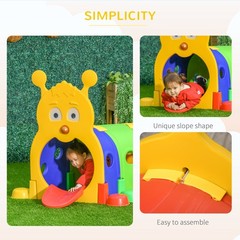 Kids Caterpillar Tunnel Climb-N-Crawl Play, 72.75″ x 39.25″ x 41.25″