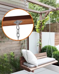 1000 lb Capacity Heavy Duty Hammock Hanging kit 2Pcs Swing Hanger Porch Swing…