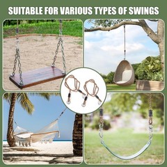 Tree Swing Straps Heavy Duty, Adjustable Tree Rope Swing (2 Pack) – PE Rope E…