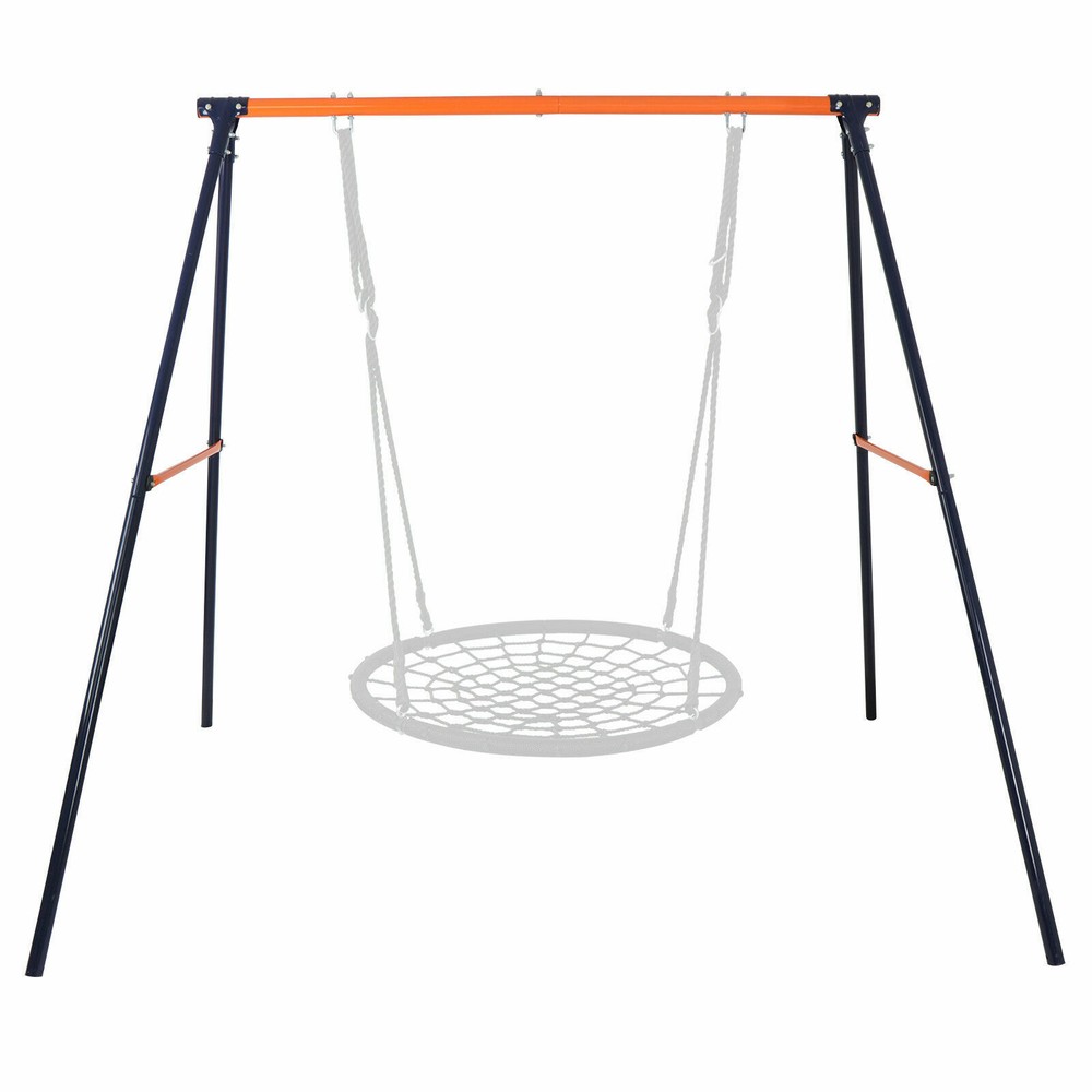 71″ Height 440lbs Powder Coated Swing Frame Stand Family Children Hanging Swings