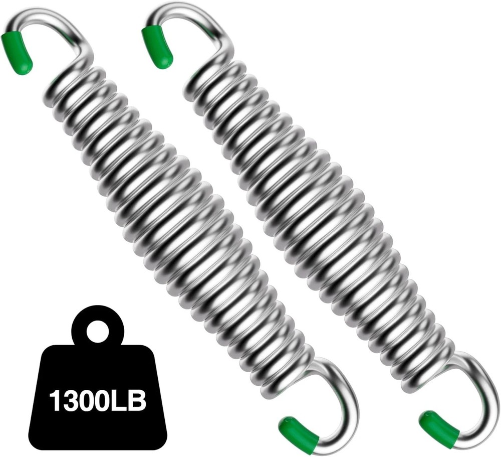 Heavy Duty Porch Swing Springs – 1400 LBS, 304 Stainless Steel,for Hammock, S