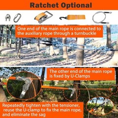 65FT Ninja Warrior Obstacle Course for Kids Backyard Outdoor 65FT 13Pcs Ratchet