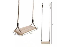 Wooden Flat Bench Specialty Swing for Kids Playset