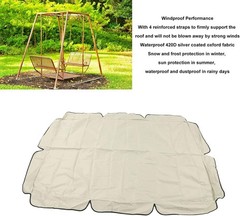 1 Piece Outdoor Swing Canopy, Windproof, Resistant, Reinforced Straps, Swing …