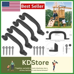 Black Non-Slip Playground Safety Handles – Durable 4-Pack for Kids’ Playsets
