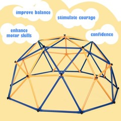 10ft Kids Upgraded Jungle Gym Dome Metal Toddler Climbing Frame Sports Play Set