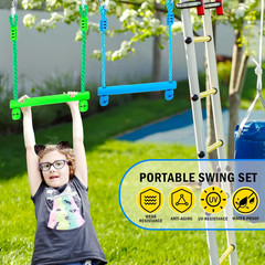 Ninja Warrior Obstacle Course Attachments – 7 Monkey Rings, 2 Monkey Bars, 2 Nin