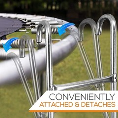 2 Step Weather Resistant Galvanized Steel Trampoline Access Climbing Ladder 4.7