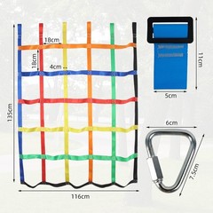 Climbing Net for Kids Outdoor,Climbing Cargo Net Kids Playground,Ninja Line…