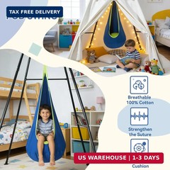 Swing Stand Frame with Sensory Pod Swings and Kids Tent,Play Tent,Heavy Duty Met