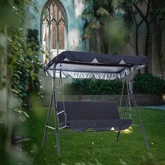 Swing Canopy Replacement Top, 3 Seat Outdoor Patio Swing Canopy Replacement C…