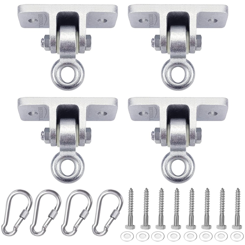 Sturdy Swing Hangers – 4 Pack for Wooden Sets Indoor Outdoor