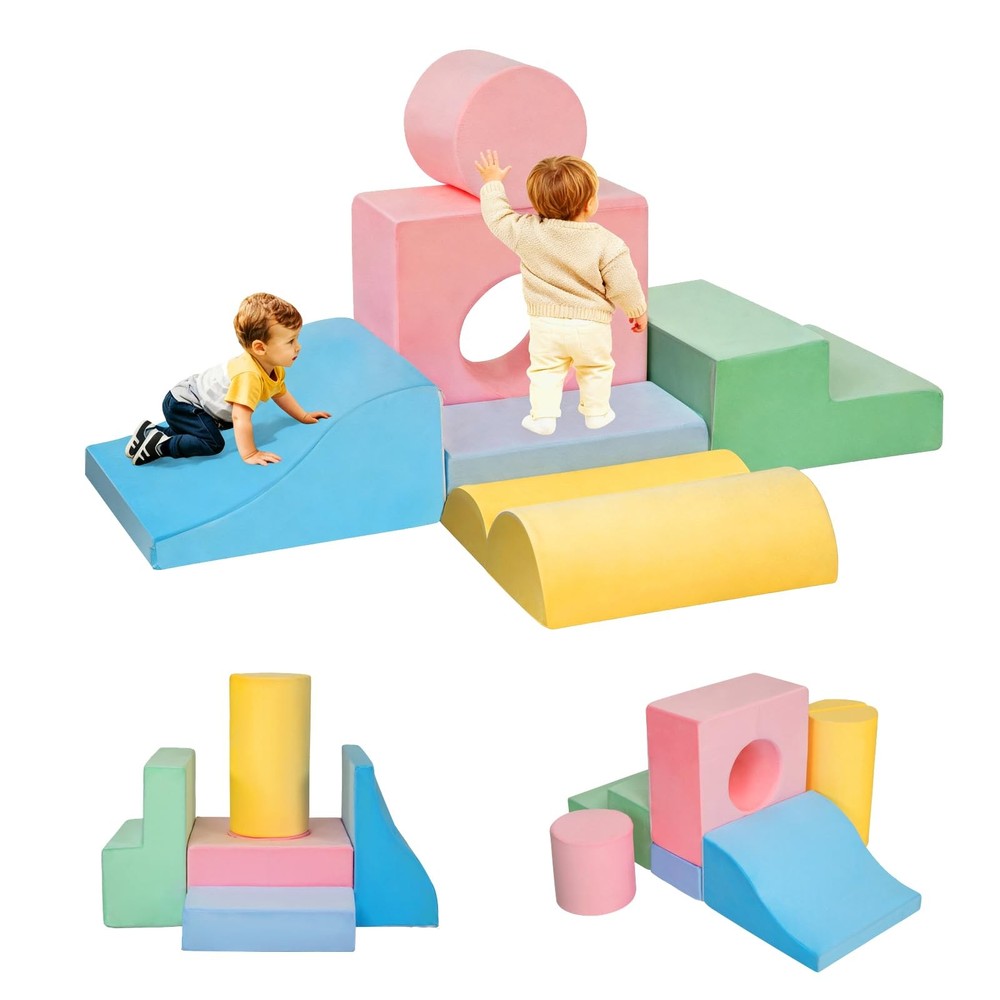6 Pieces Climbing Blocks for Toddlers, Indoor Climbing Toys for 1 Year Old, F…