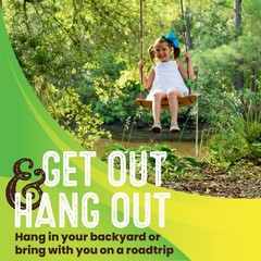 Premium Coated Maple Outdoor Swing, 150 lb Capacity, UV Rope – Ages 4+ Fast Ship