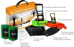 Slackline Kit for Kids & Adults – 57ft Balance Rope with Accessories & Carry Bag