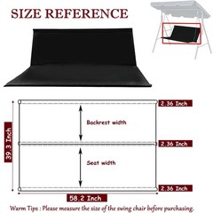 Porch Patio Swing Seat Cover , 680D Thickened Waterproof Oxford Swing Fabric …