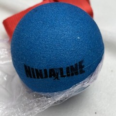 Ninjaline Slack Line Attachment Ball Grips One Red Two Blue W/ Clips And Straps