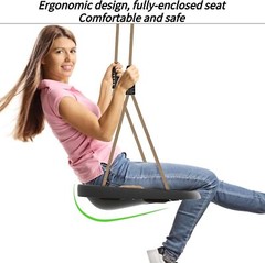 Heavy Duty Swing Seat for Adults Kids Tree Swing with Weather Proof Ropes Swing