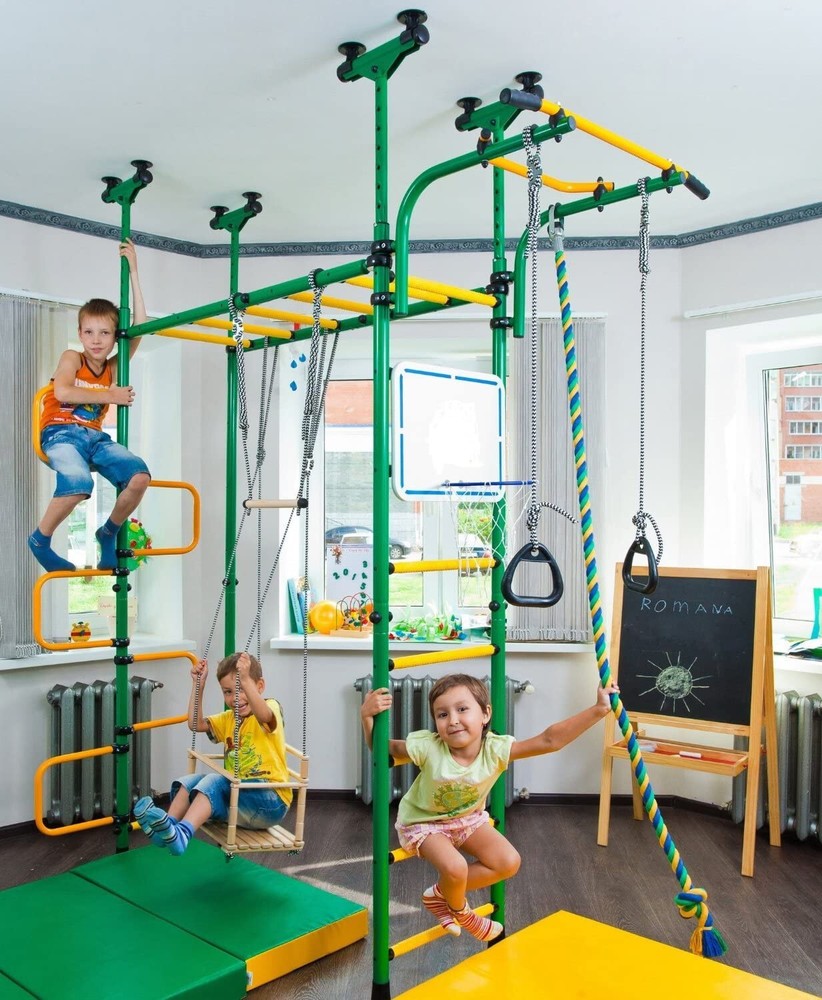 Children’s Indoor Home Gym Swedish Wall Playground Set 