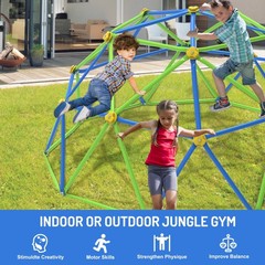 Climbing Dome 10FT Geometric Dome Climber Jungle Gym for Kids 3-10 Years