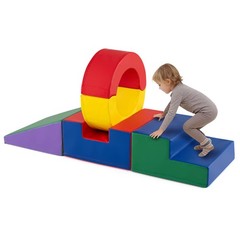 5 Pieces Foam Climbing Toys, Colorful PU Leather Climbing Blocks for Toddlers