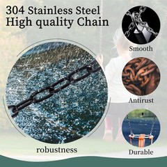 64inch Hanging Swing Chair Chain 2 4 Free Quick Links 1000LB Load Bearing,Indoor
