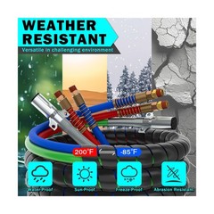 CheeMuii 15FT Semi Truck Air Line Kit with Gladhand Holder and Springs Kit Re…