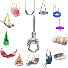 Heavy Duty Swing Hangers 1500 LBS 304 Stainless Steel – 180° Rotation for Yoga