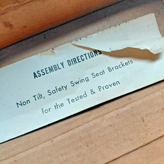 Vintage Gym-Dandy Complete Swing Set Replacement Seat Kit w/ Original Box