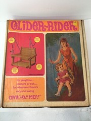 Wooden Baby Hanging Swing Seat Gym-Dandy GLIDER – RIDER 1970 Collector’s Item.