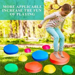 Lightweight and Stackable Kids’ Stepping Stones – 10 PCs for Play & Learning