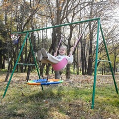 Pink Swing Seat – Heavy Duty Chain Plastic Coated – Playground Swing Set Acce…