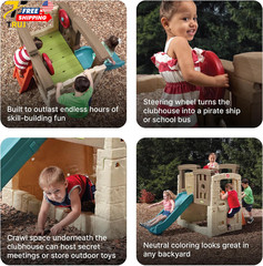 Woodland Climber II Kids Playset Ages 2 –6 Years Old Toddler Slide and Climbing