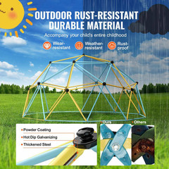 Climbing Dome-Outdoor Fun for Kids This 10 Ft. Geometric Dome Climber Supports u