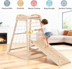 7-in-1 Indoor Jungle Gym for Toddlers – Climbing, Slide, Swing & More!