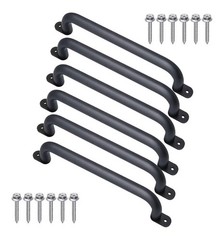 Purife 17 Inch Black Metal Safety Handles Playground Accessories – Pack of 6