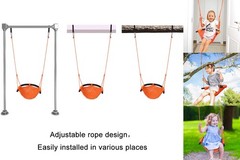 Swing Seat for Kids Heavy Duty Rope Play Secure Children Swing Set,Perfect fo…
