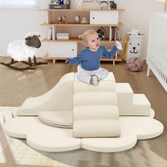 Baby Soft Foam Blocks Playset 6pc, Non-Toxic Climbing Toys 0-12 Months