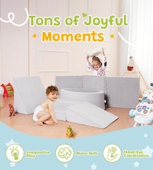 Foam Climbing Blocks with Ball Pit & Stairs for Toddlers Aged 1-3 -Soft Plays…