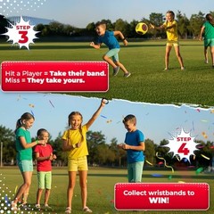 Games – Whomp Ball – Ultimate Backyard Dodgeball – Soft Foam Dice – Yard
