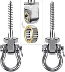 Heavy Duty Swing Hangers with Bearings – Set of 2 Stainless Steel 304 Screw NEW