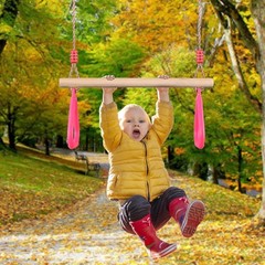 Trapeze Bar Gym Rings – Swing Set Accessories for Kids