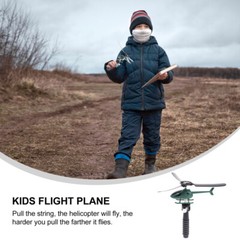 Pull String Helicopter Toy Funny Copter Educational Gift Toy for Children Kids