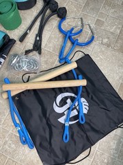 Ninja Obstacle Course 7 Obstacles Monkey bars Swing Rings 36’ Slackline Into Kit