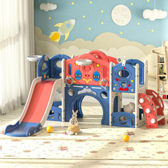 9-In-1 Castle Amusement Playground Playhouse, Indoor Outdoor Playset for Toddler