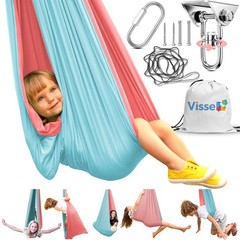 Sensory Swing for Kids Indoor Outdoor – Calming Cocoon Therapy Swing, Holds 3…