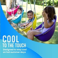 Kids Swing Indoor Outdoor Adjustable Harness Safety Soft Rope Comfortable Play