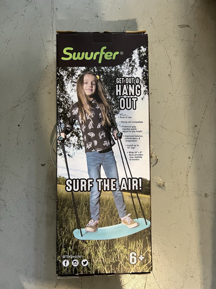 Swurfer Kick Stand Up Surfing Tree Swing Outdoor Swings for Kids Up to 150 Lb…